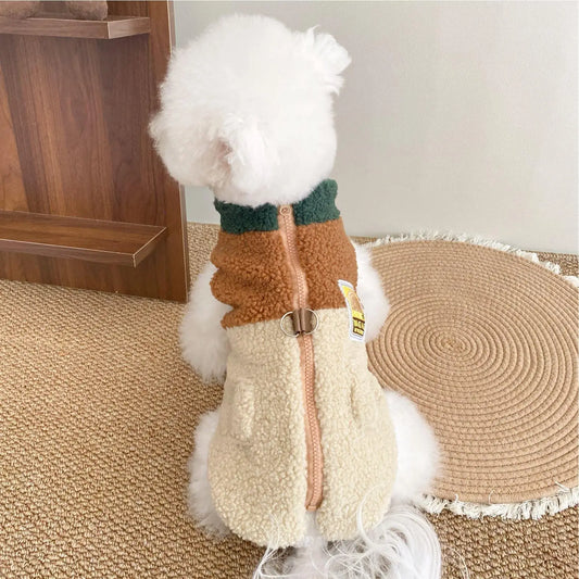 Dog Sweater Soft Zipper